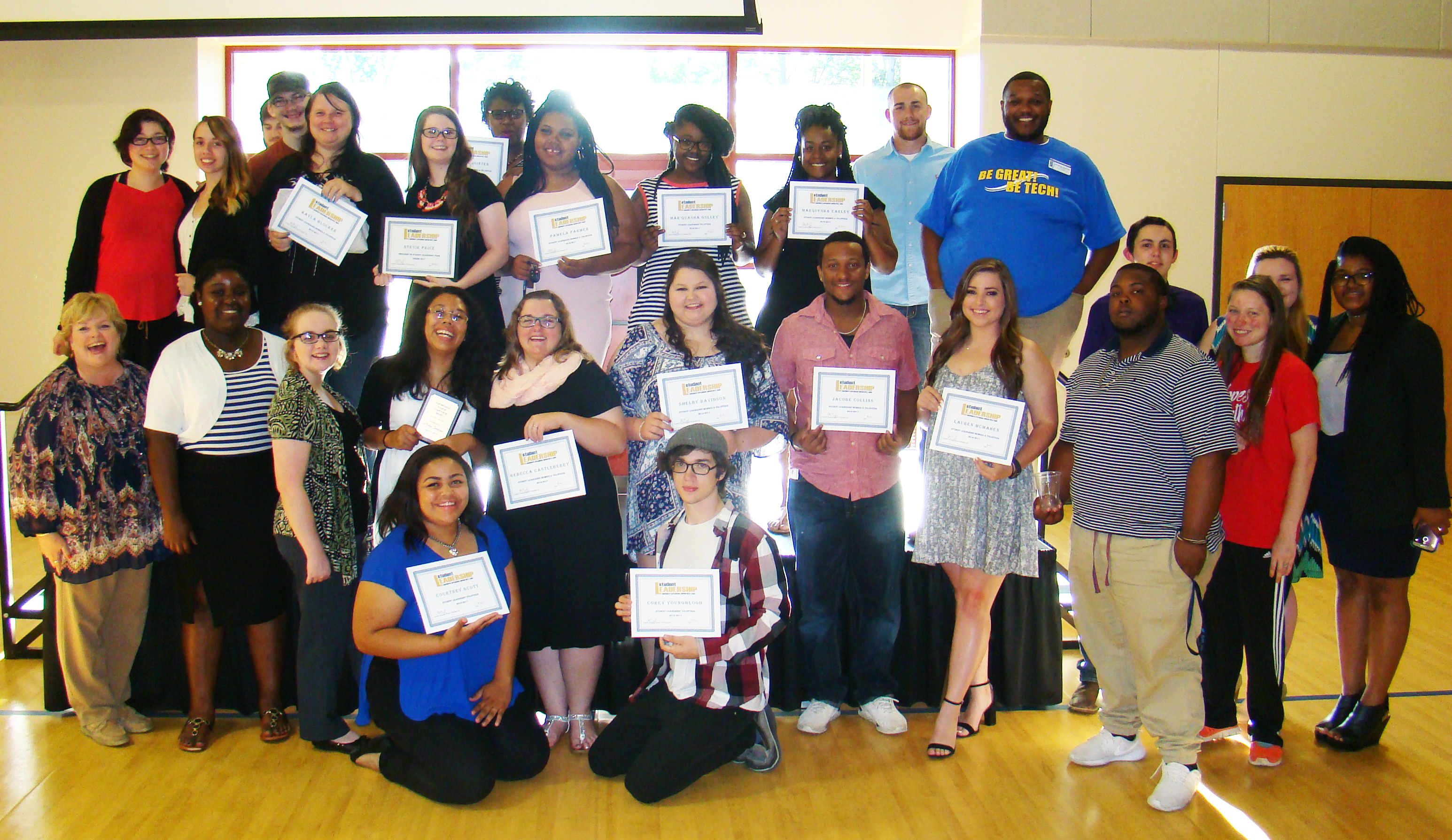 group picture of the student leadership team