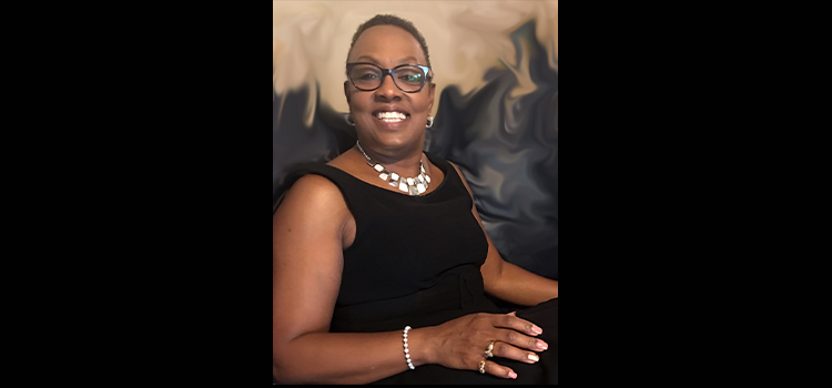 smiling woman with glasses