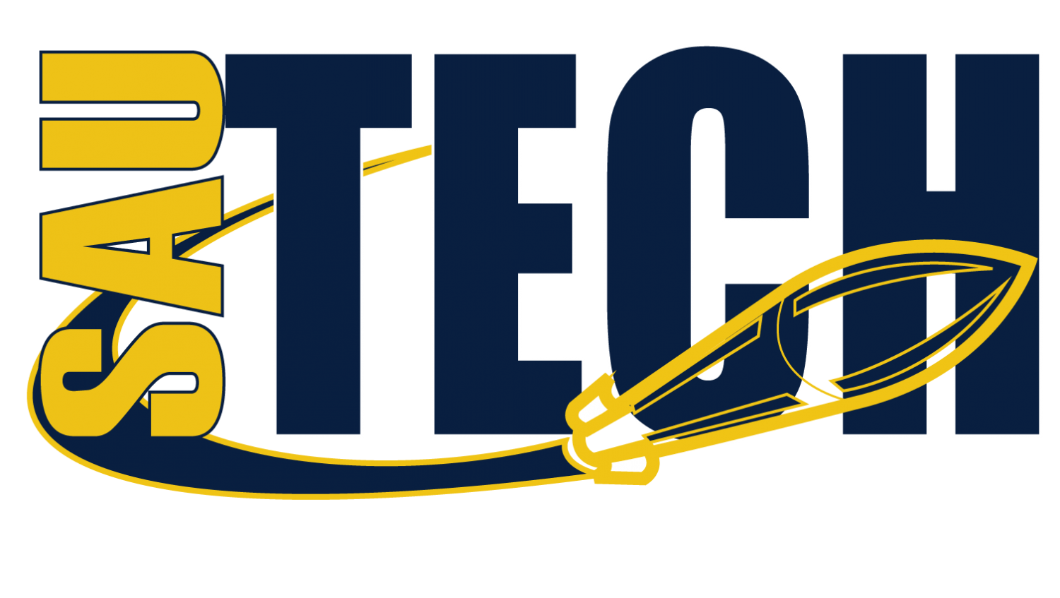 SAU Tech logo with Rocket