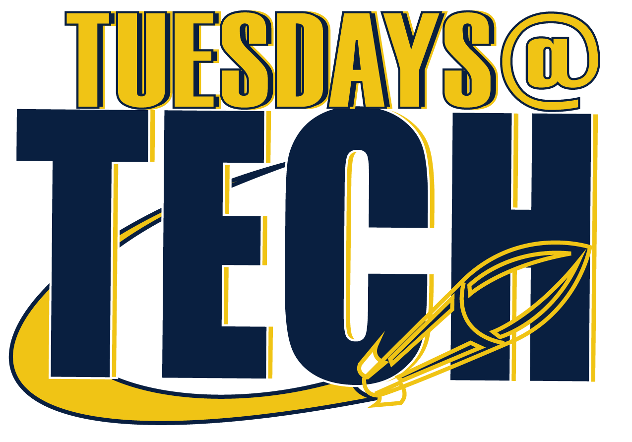graphic that says Tuesdays at Tech