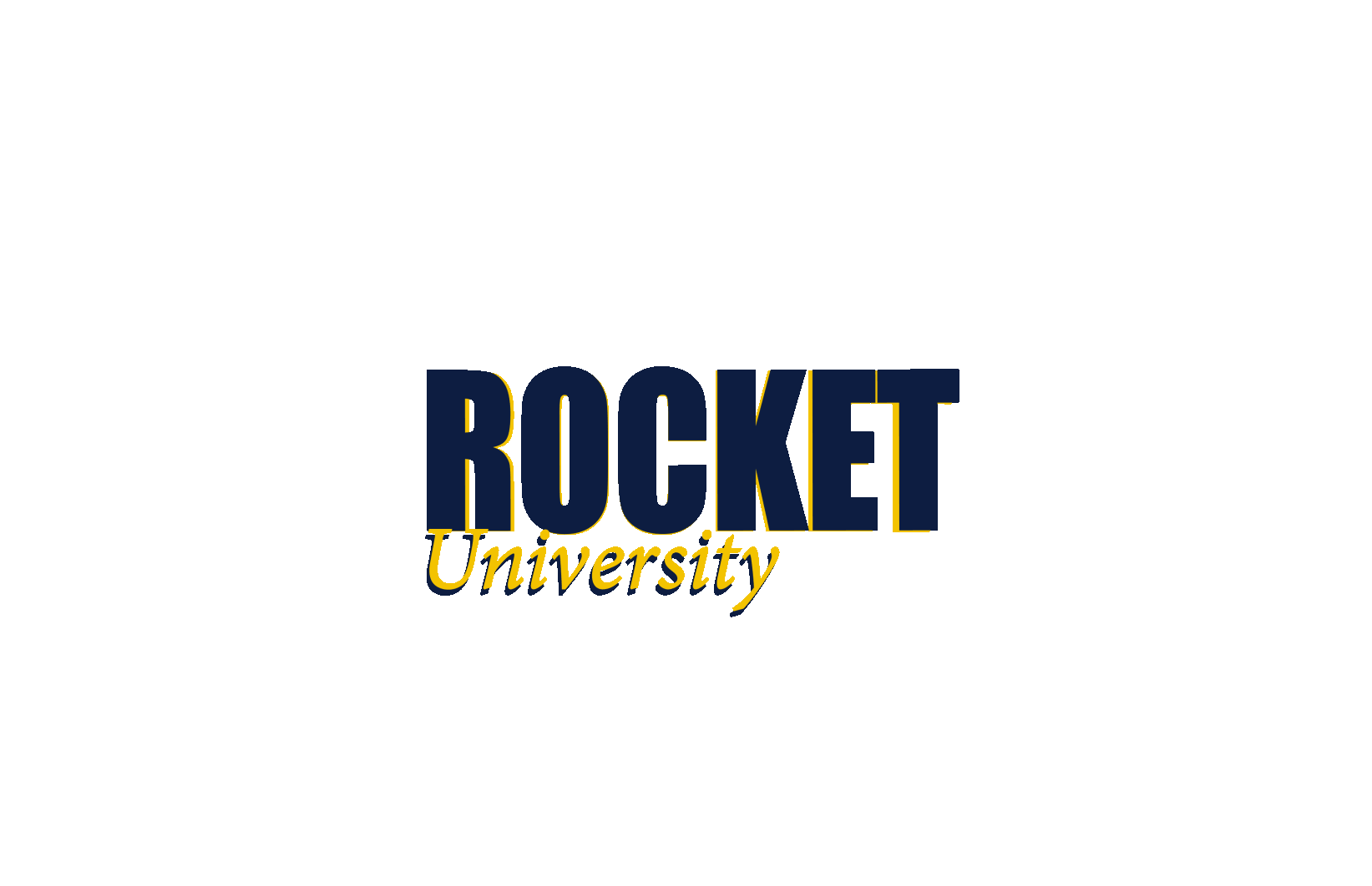 rocket image with rocket university in text