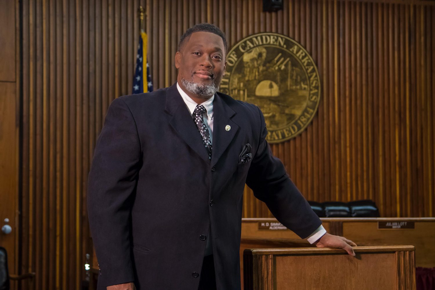 man in suit smiling