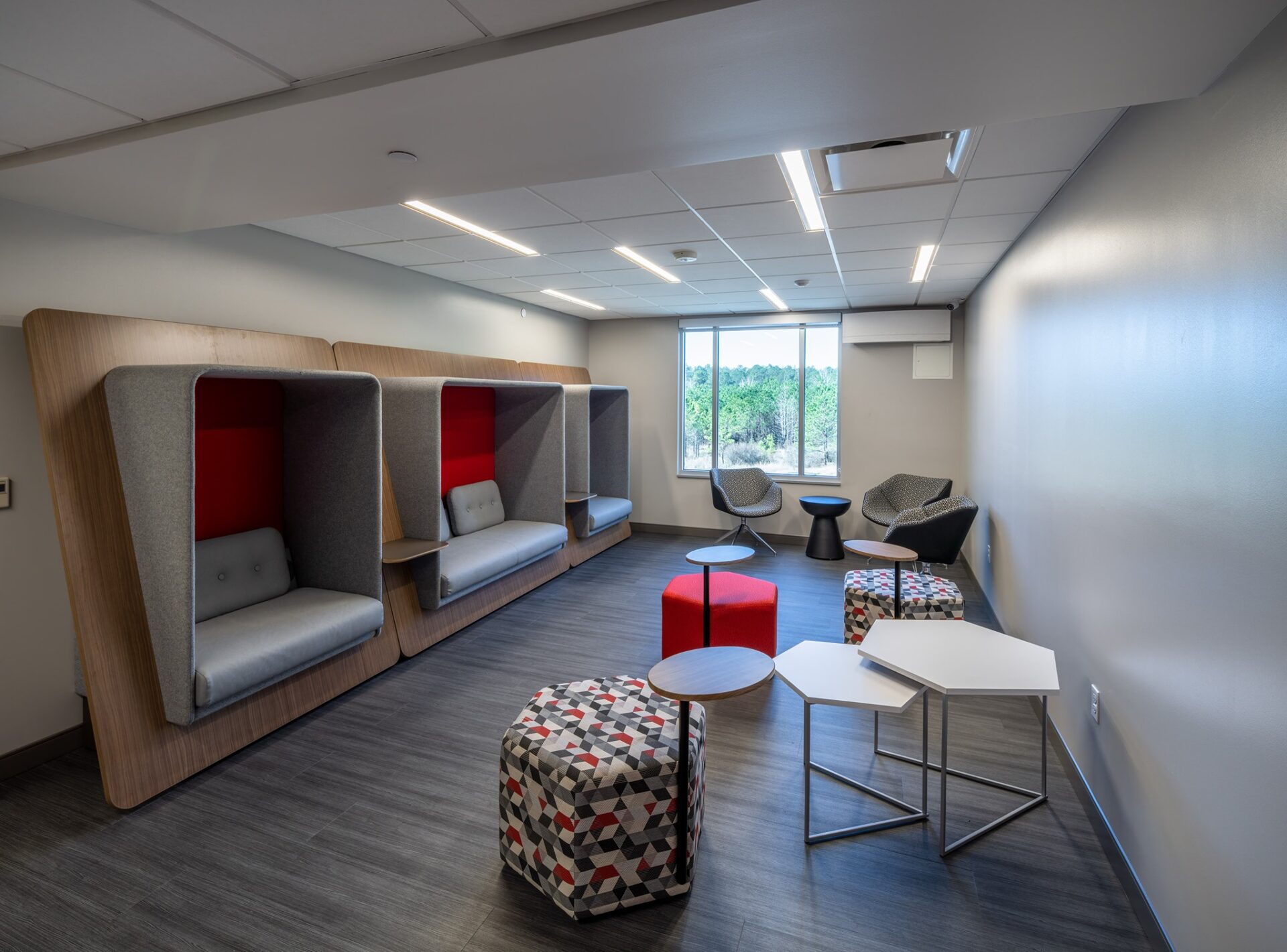 lounge area with modular seating